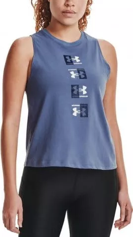 Tank top Under Armour Live UA Repeat Muscle Tank-BLU