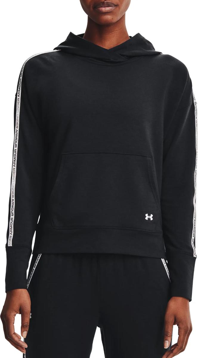 Суитшърт с качулка Under Armour UA Rival Terry Taped Hoodie-BLK