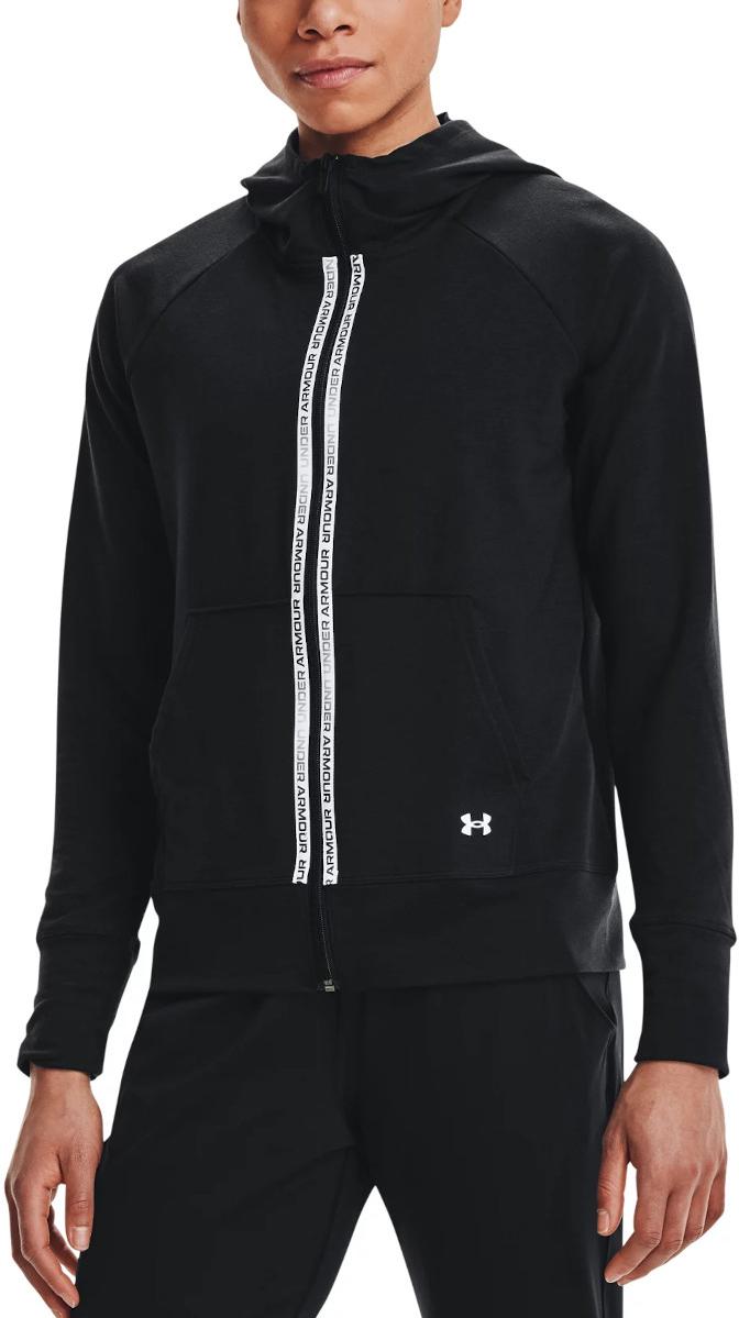 Sweatshirt à capuche Under Armour Rival Terry Taped FZ Hoodie-BLK