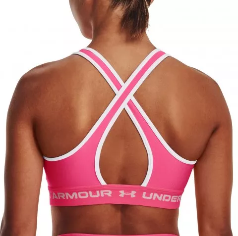 Bustiera Under Armour UA Crossback Mid Bra-PNK