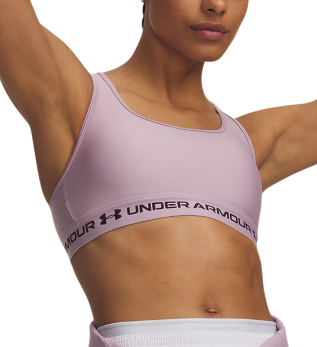 Under Armour Crossback medium support BH, L, Roze