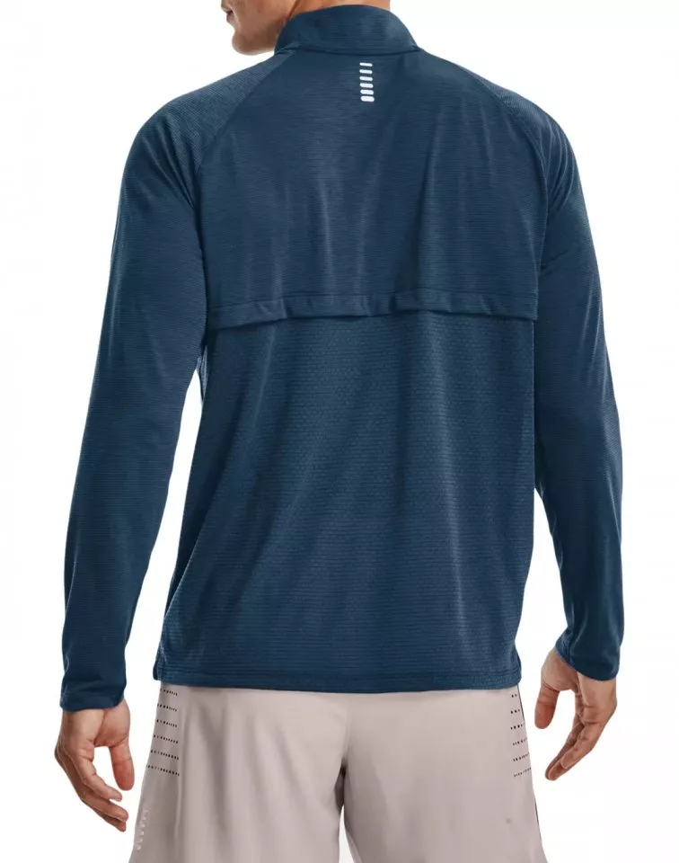 Under Armour STREAKER HALF ZIP - Long sleeved top - black 