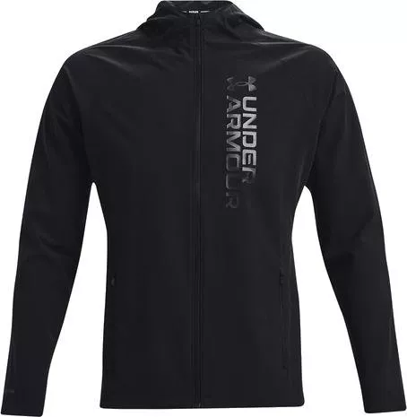 UNDER ARMOUR Men's Running Storm Hooded Jacket - Black/Grey