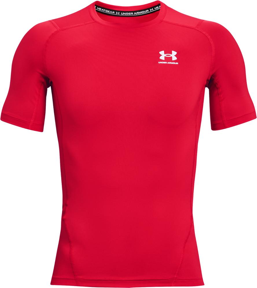 T-shirt Under UA HG Armour Comp SS-RED