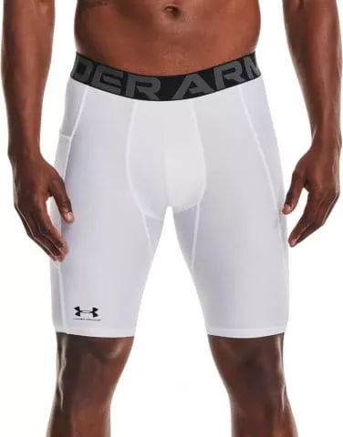 UA HG Armour Lng Shorts-WHT