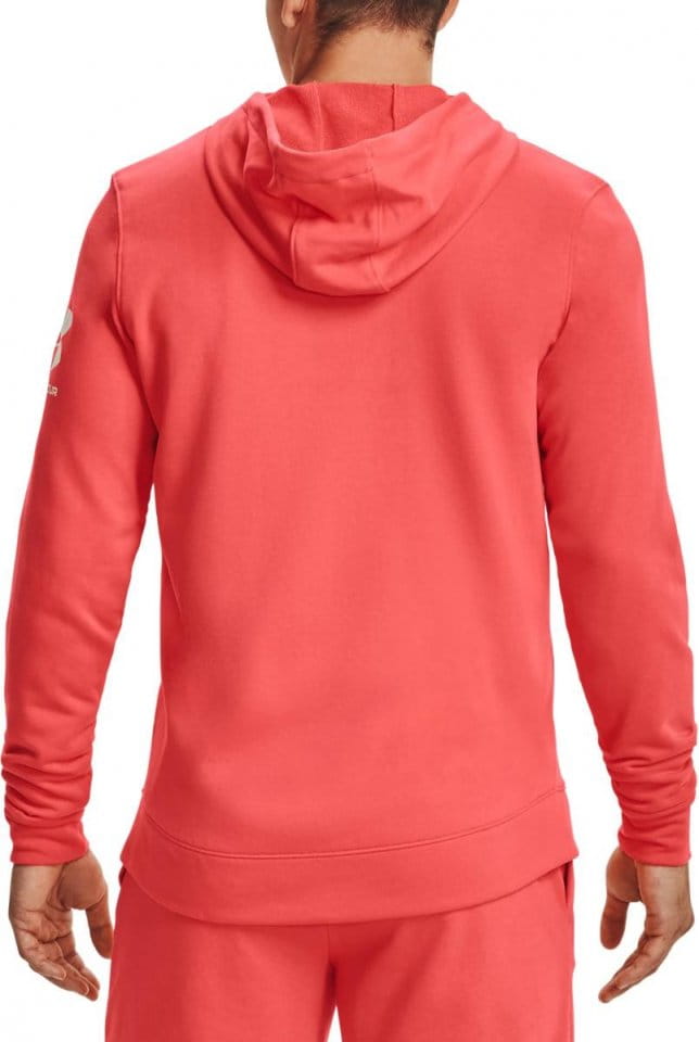 Hooded sweatshirt Under Armour UA RIVAL TERRY FZ HD-RED