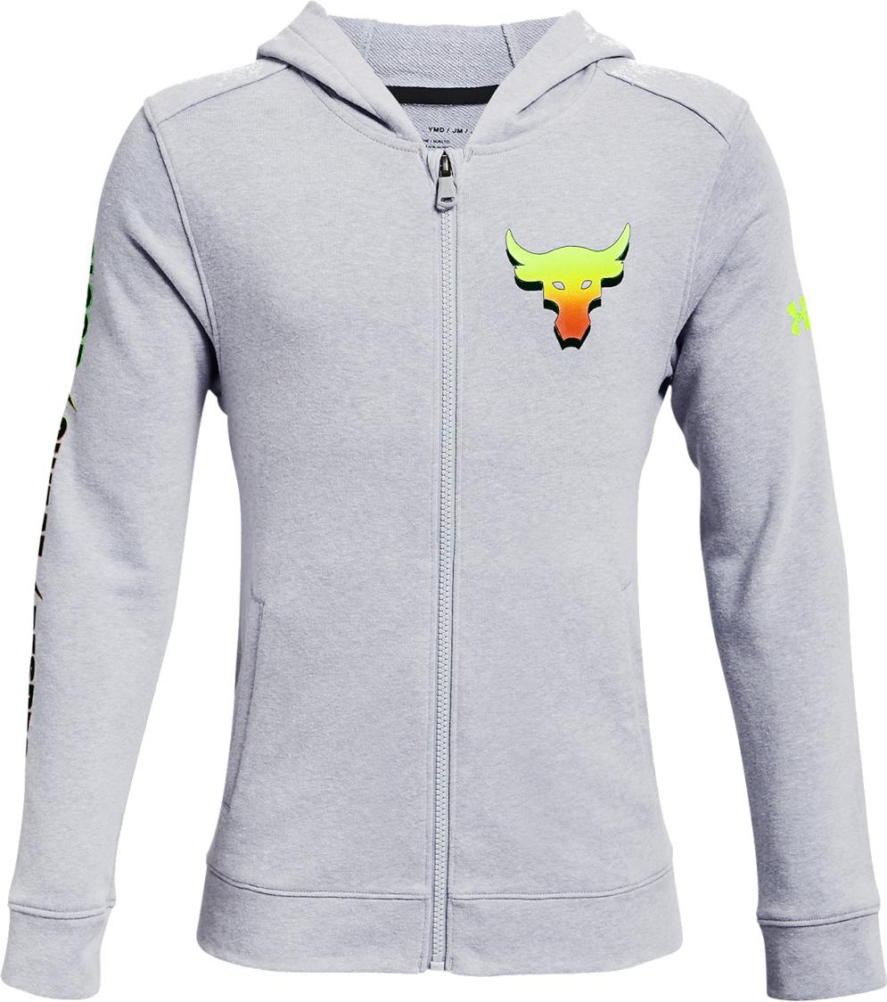 Hooded sweatshirt Under Armour UA Project Rock Terry FZ-GRY