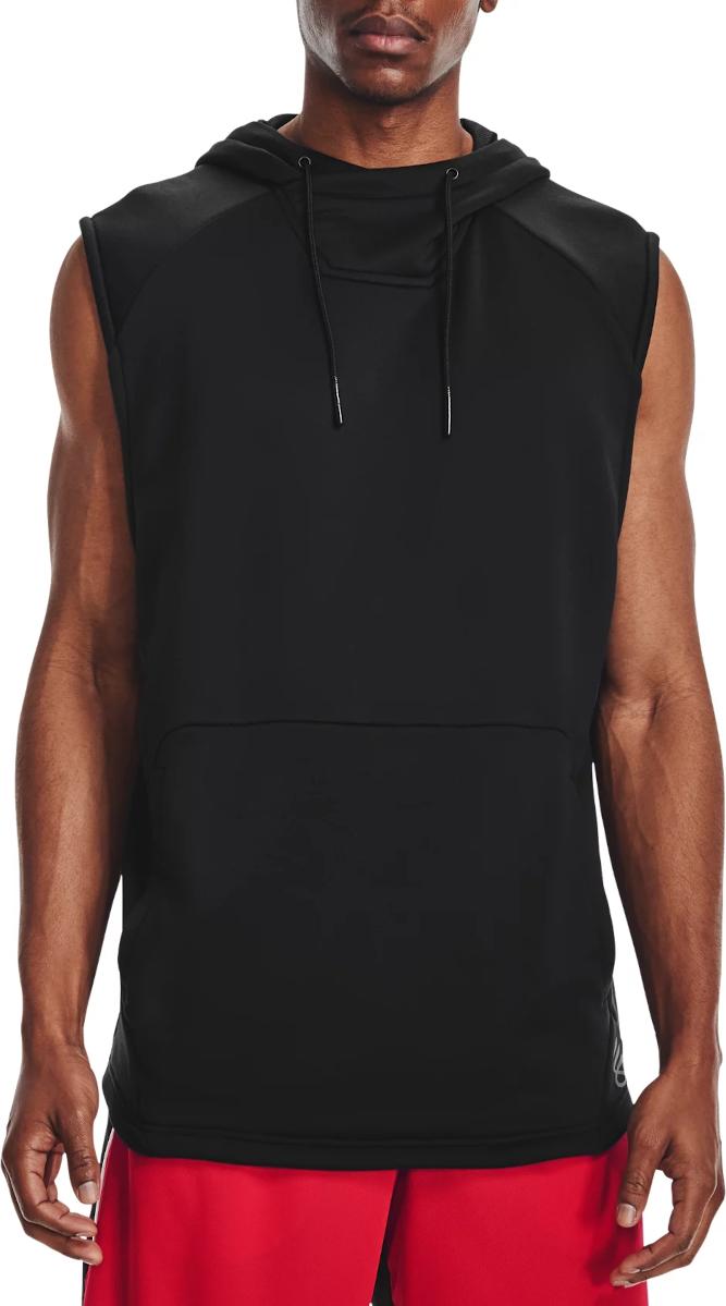 Pánská basketballová mikina s kapucí a bez rukávů Under Armour