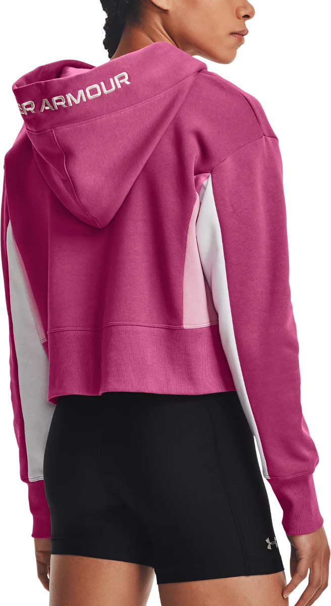 womens pink under armour moletom com capuz