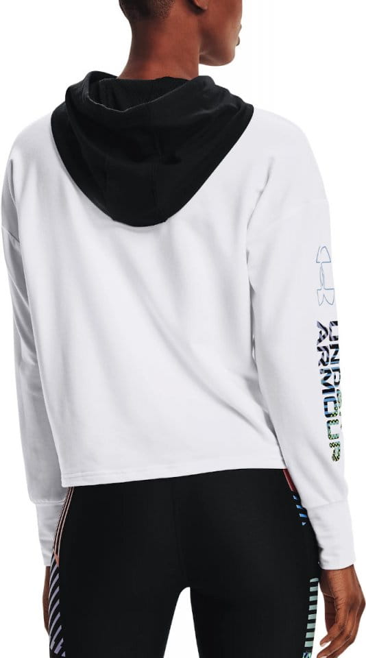 under armour tape crop overhead hoodie