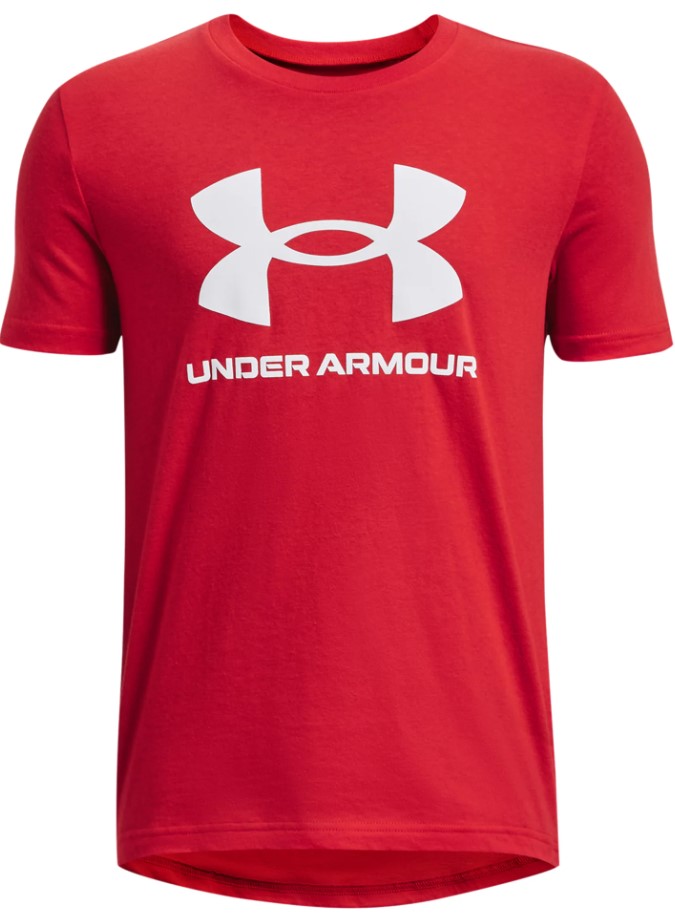 Magliette Under Armour UA B SPORTSTYLE LOGO SS-RED