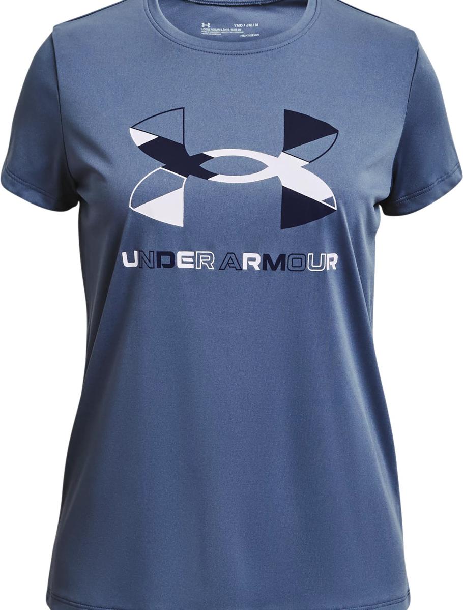 Magliette Under Armour Tech Graphic Big Logo SS-BLU