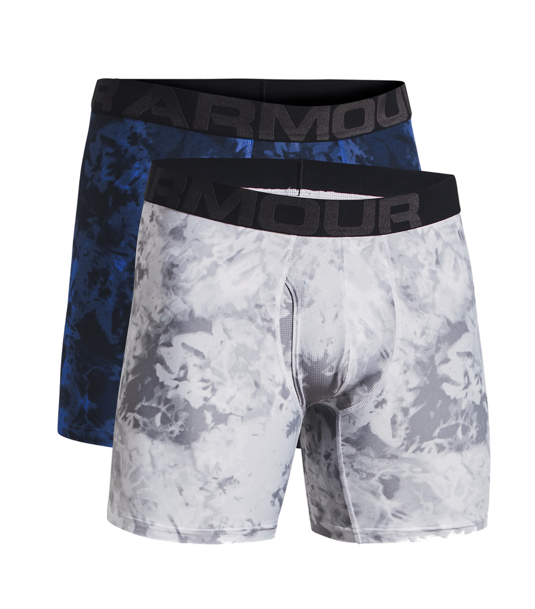 Under Armour UA Tech 6in Novelty 2 Pack-BLU Boxeralsók