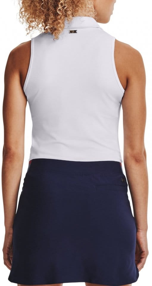 Under Armour UA Zinger Sleeveless Polo-WHT Atléta trikó