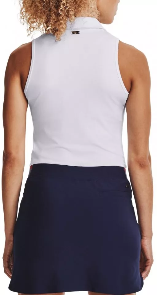 Maiou Under Armour UA Zinger Sleeveless Polo-WHT