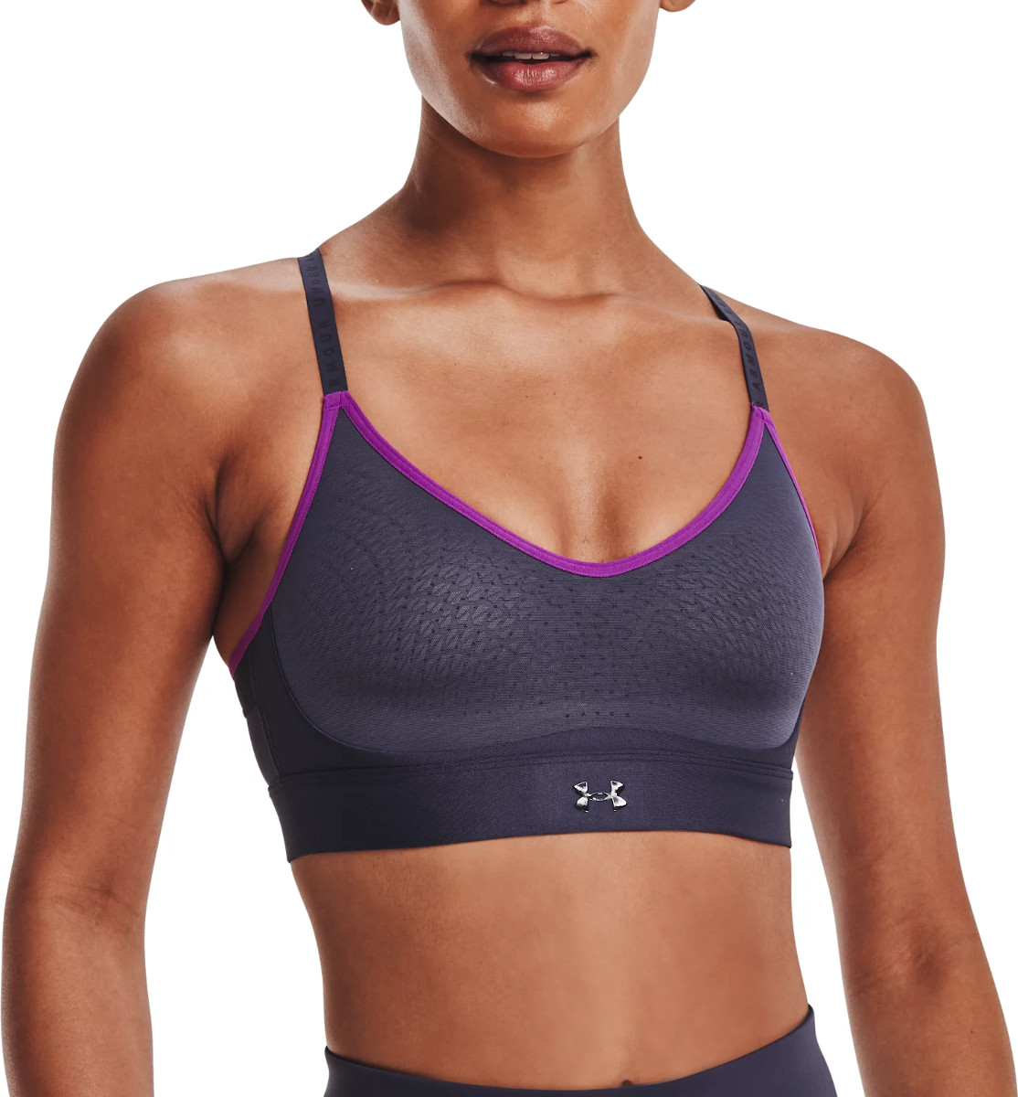 Womens sports bra Under Armour INFINITY MID BRA W purple