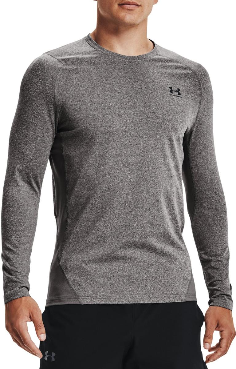 Langærmet T-shirt Under UA CG Armour Fitted Crew-GRY