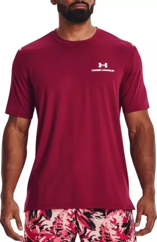 Under Armour Rush Energy Short Sleeve T-Shirt Dark Red Black - XXL