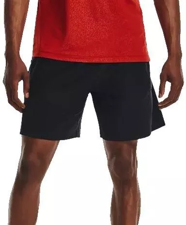 UA Knit Woven Hybrid Shorts-BLK