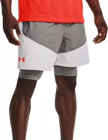UA Knit Woven Hybrid Shorts-GRY
