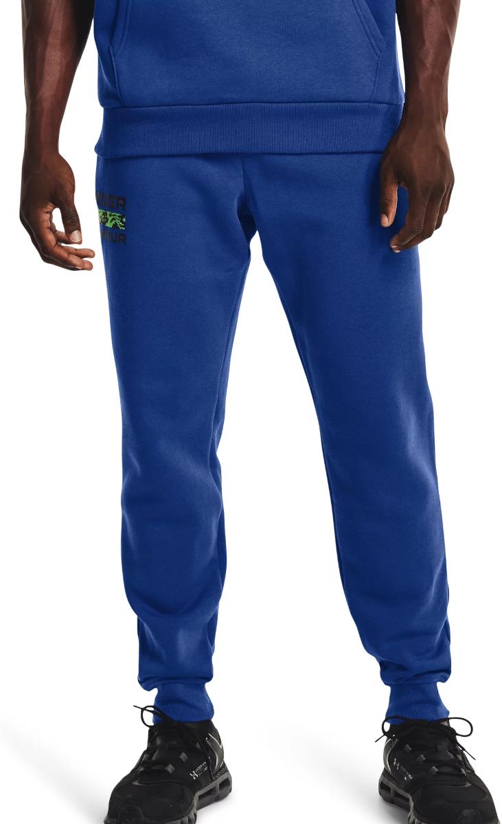 Pantaloni Under Armour UA RIVAL FLC SIGNATURE JGR-BLU