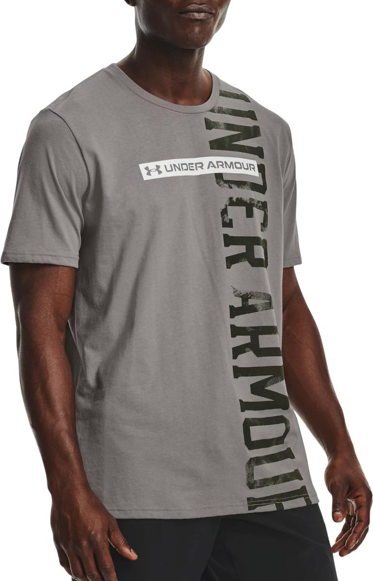 Camiseta Under Armour UA VERTICAL SIGNATURE SS-GRY