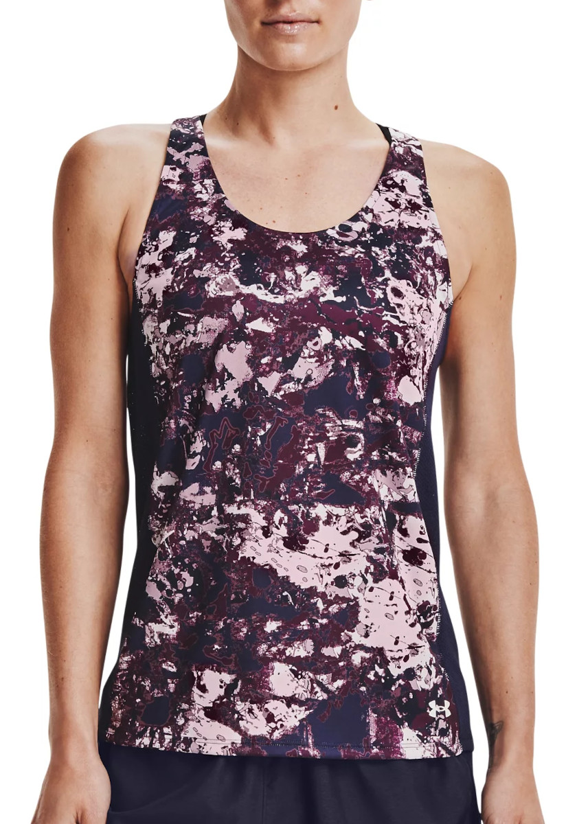 Singlet Under Armour UA Fly By Printed Tank-PNK