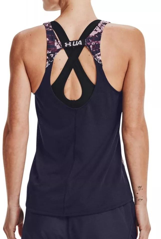 Tank top Under Armour UA Fly By Printed Tank-PNK