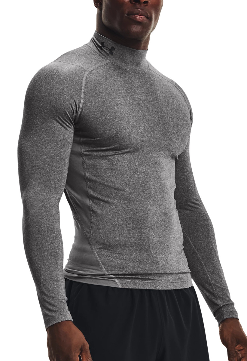 Long-sleeve T-shirt Under UA HG Armour Comp Mock LS-GRY