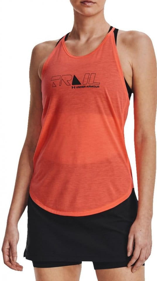Tank top Under Armour UA Run Trail Tank-ORG
