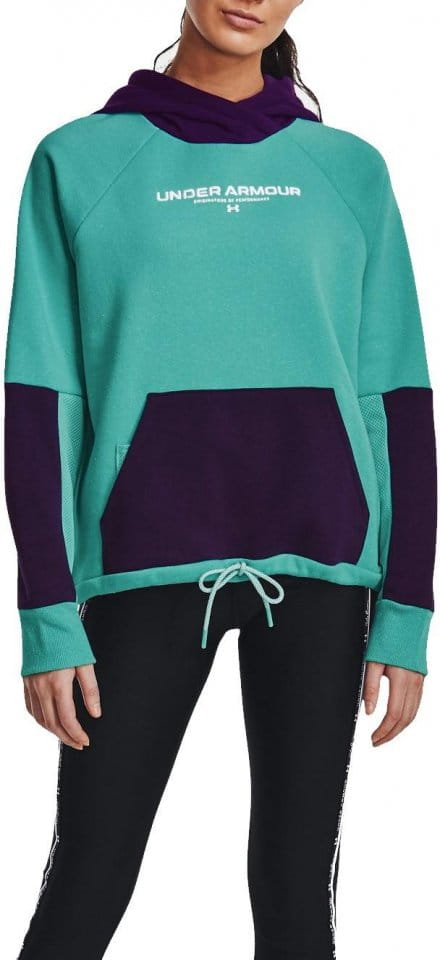 Under Armour Rival + Fleece Hoodie-GRN Kapucnis melegítő felsők