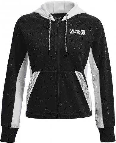 Under Armour Rival + FZ Hoodie-BLK Kapucnis melegítő felsők