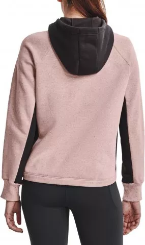 Mikina s kapucňou Under Armour Rival + FZ Hoodie-PNK