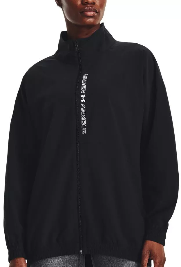 Jacke Under Armour Woven FZ Oversized Jacket-BLK