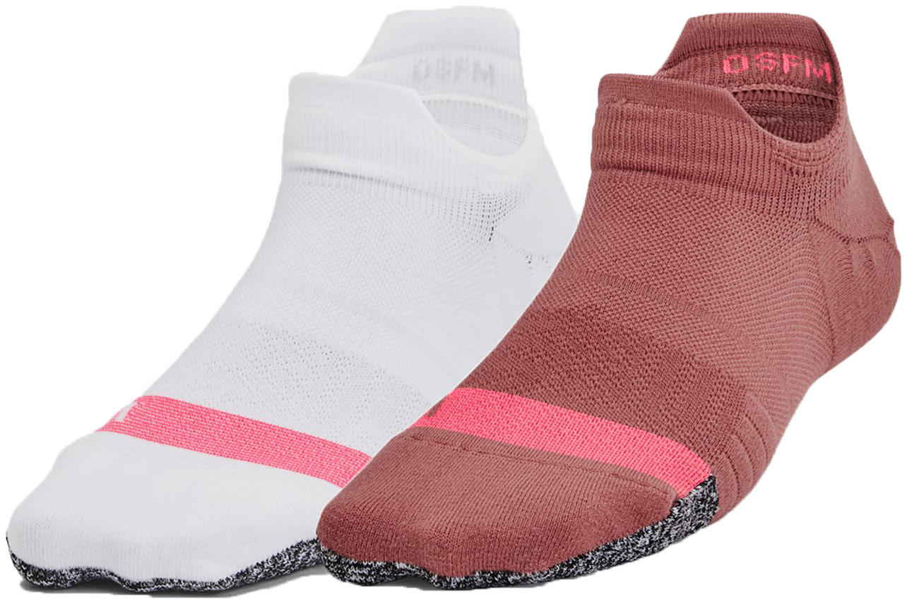 Socks Under Armour UA Breathe 2 No Show Tab 2pk-RED