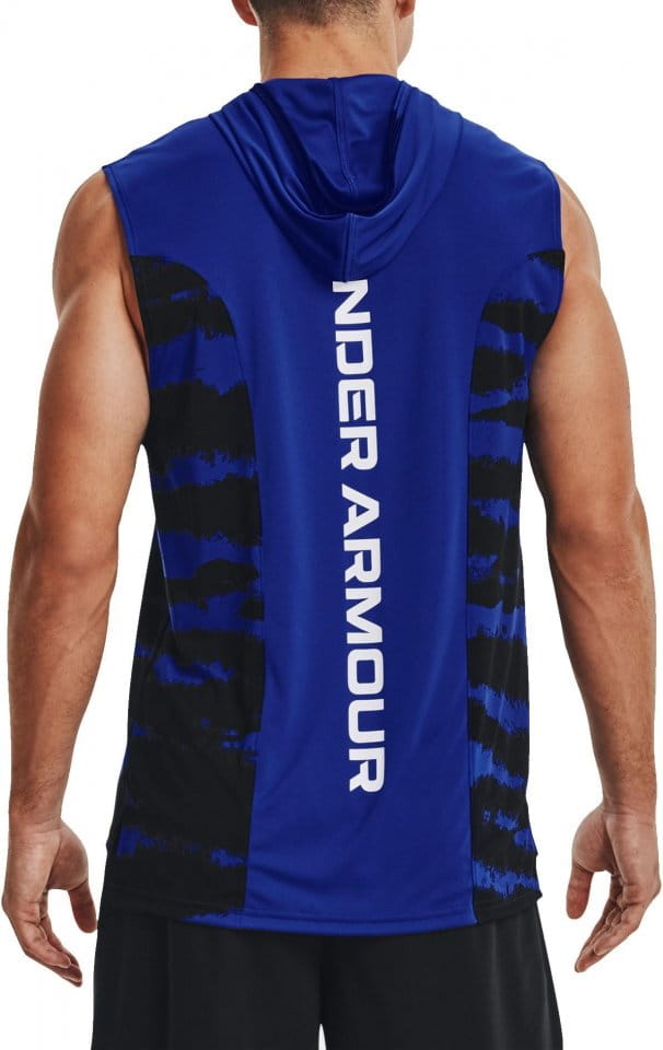 Hanorac cu gluga Under Armour UA BASELINE TANK HOODIE-BLU