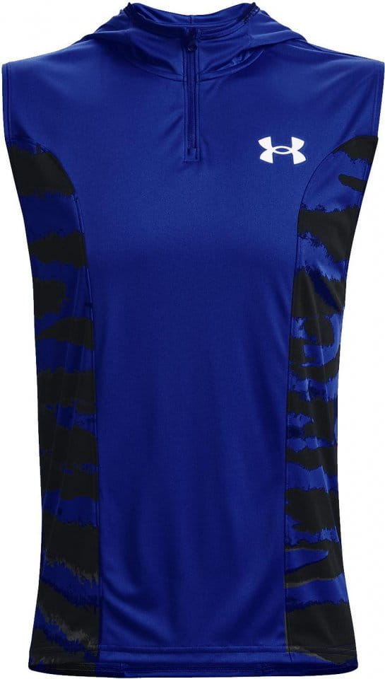 Hanorac cu gluga Under Armour UA BASELINE TANK HOODIE-BLU