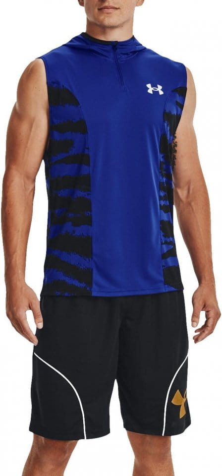 Hanorac cu gluga Under Armour UA BASELINE TANK HOODIE-BLU