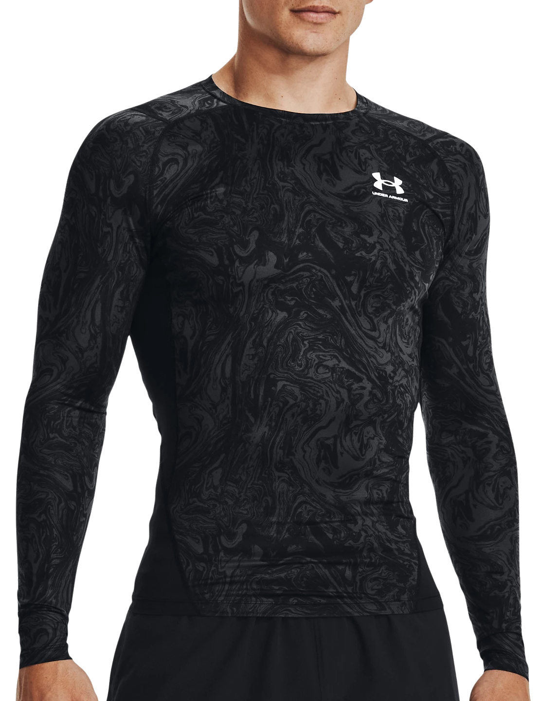 Tee-shirt à manches longues Under Armour HeatGear® Compression Printed