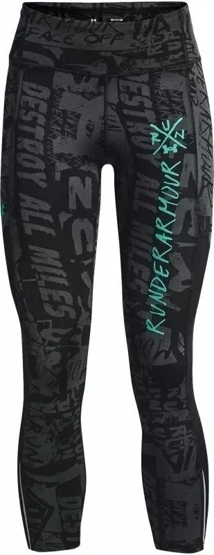 Pantalones 3/4 Under Armour UA Destroy All Miles Ankle Tight-BLK