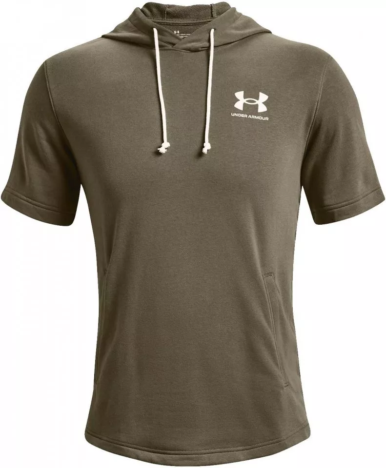 Sudadera con capucha Under Armour UA Rival Terry LC SS HD-GRN