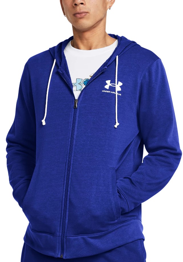 Mikica s kapuco Under Armour UA Rival Terry LC FZ-BLU