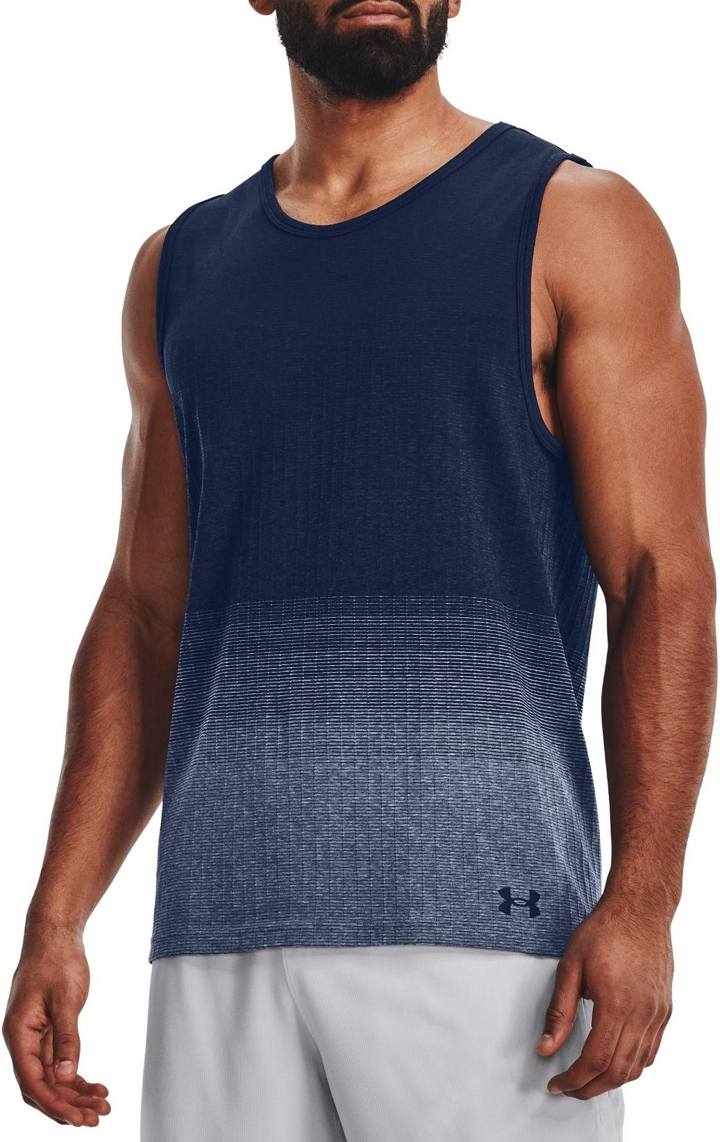 Under Armour UA Seamless LUX Tank-NVY Atléta trikó