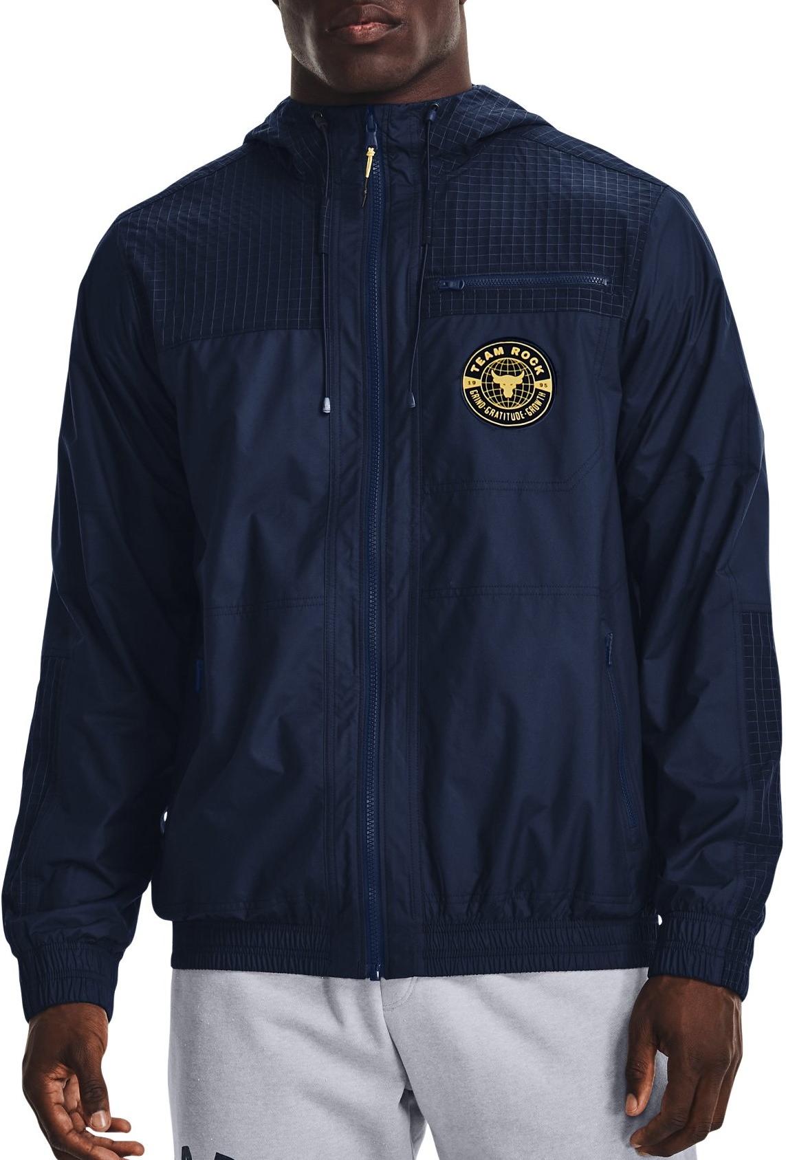 Chaqueta con capucha Under Armour UA Pjt Rock Q1 Woven Layer-NVY