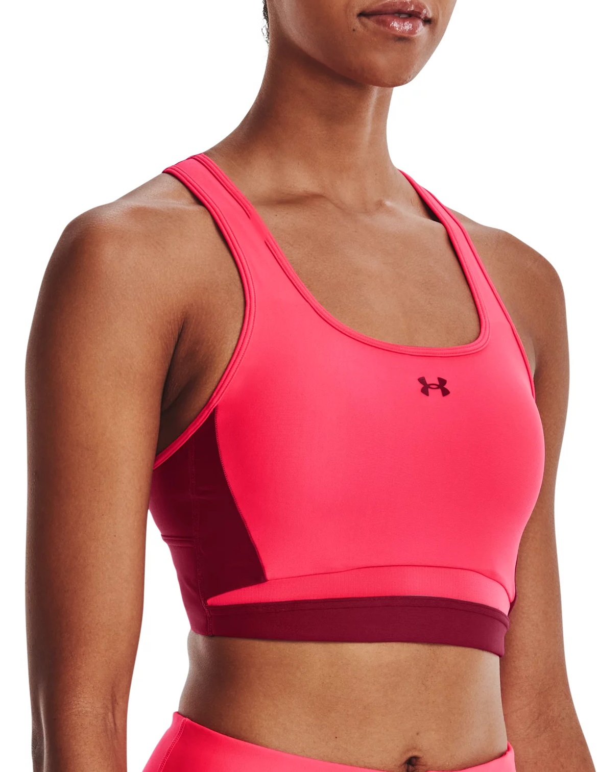 Bra Under Armour UA Crossback Long Line-PNK