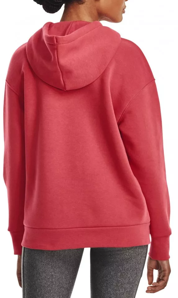 Under Armour Essential Fleece Hoodie-RED Kapucnis melegítő felsők