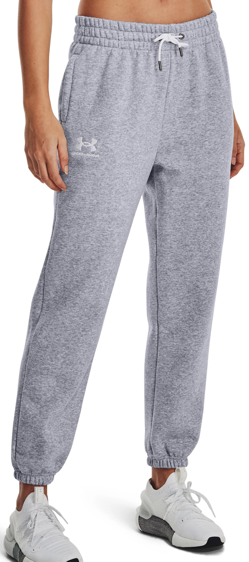 Hlače Under Armour Essential Fleece Joggers-GRY