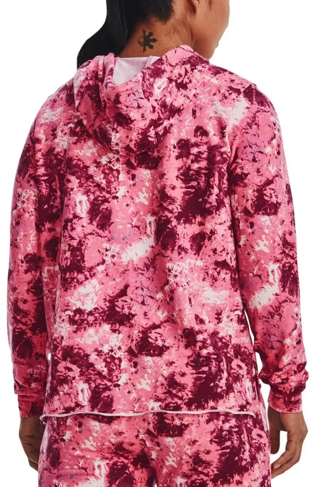 Sudadera con capucha Under Armour Rival Terry Print Hoodie-PNK
