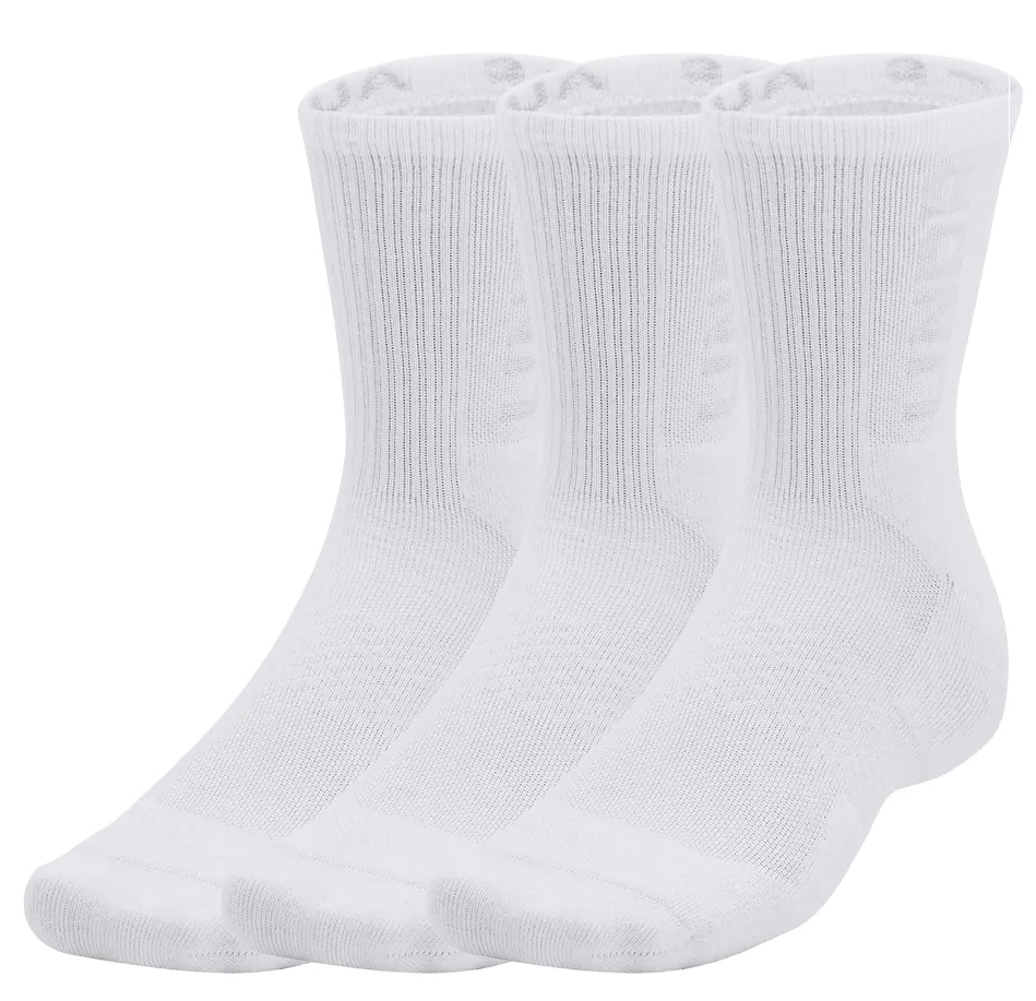 Socken Under Armour UA 3-Maker 3pk Mid-Crew-WHT