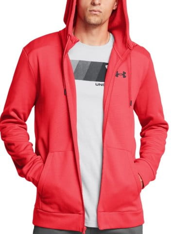 UA Armour Fleece FZ Hoodie-RED